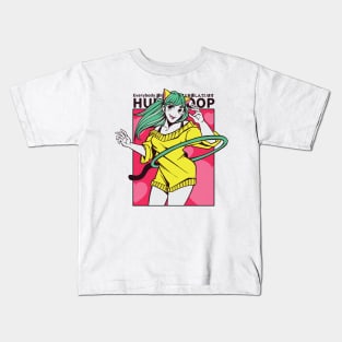 Anime Hula Hoop Girl Kids T-Shirt